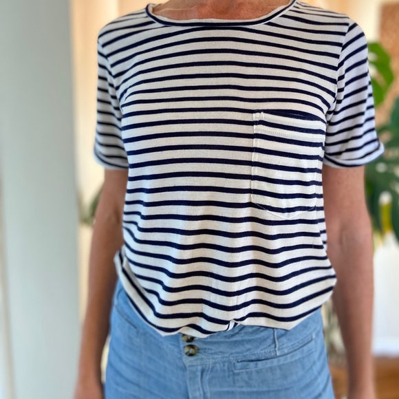 7 for all mankind - striped t-shirt - Picture 2 of 4